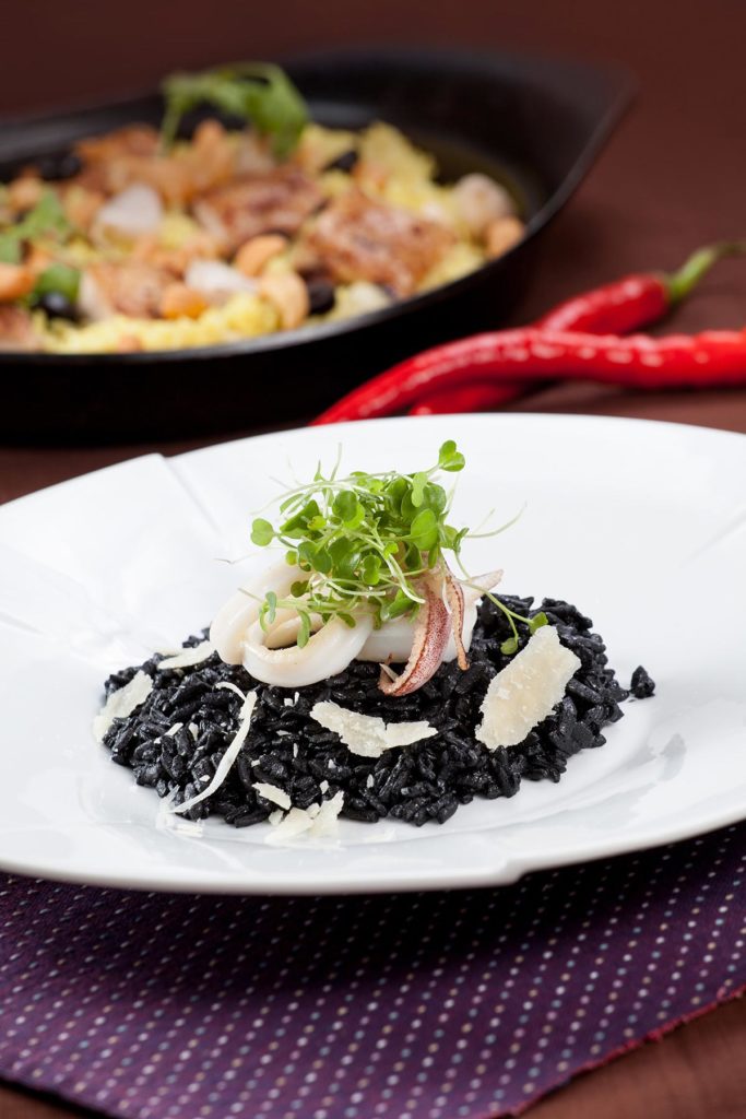 歐式威尼斯墨魚海鮮飯相片